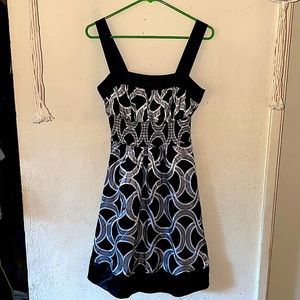 Miss Bison geometric mini dress